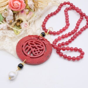 Collana Charleston Chanel Mandala Agata Borgogna 4 Varianti