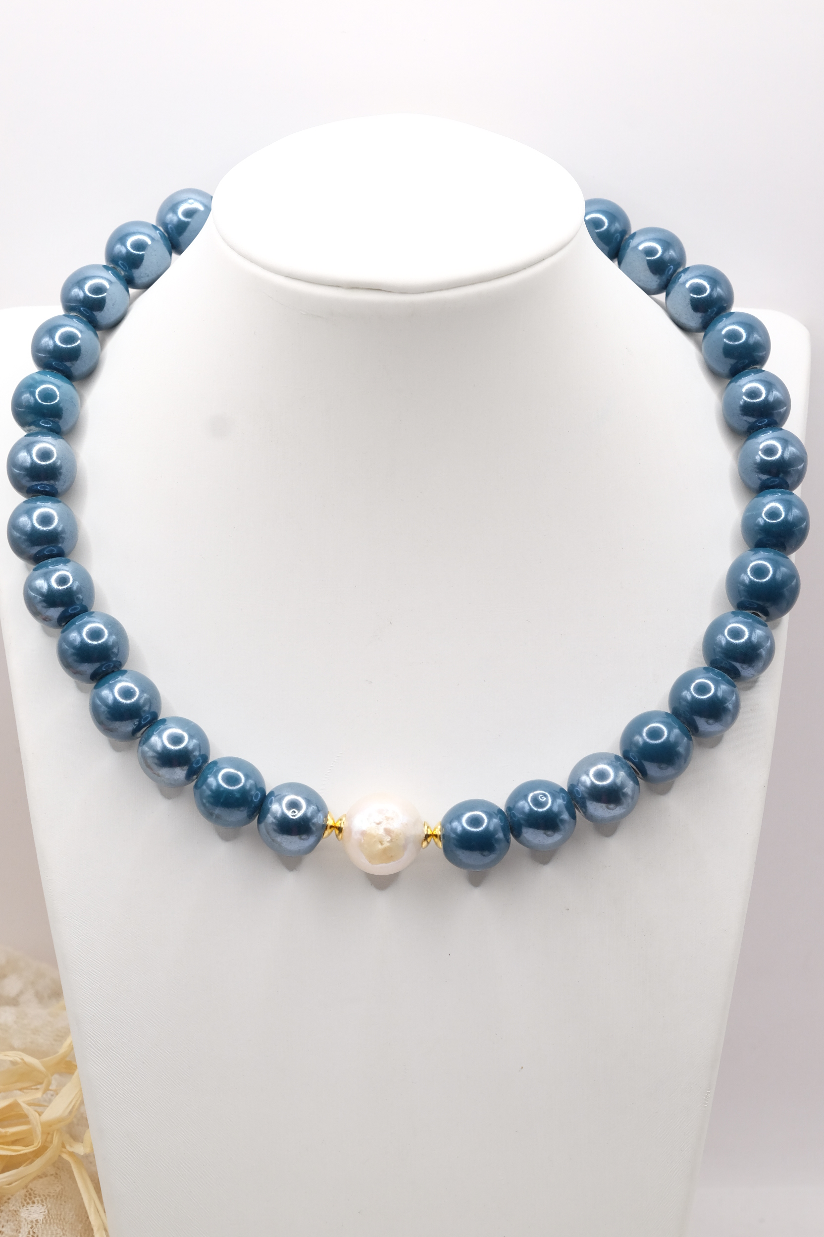 COLLANA CERAMICA PERLA ARTIGIANALE (6)