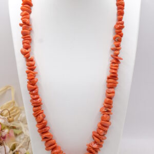 Collana Girocollo Corallo del Mediterraneo Top Quaity Argento 925